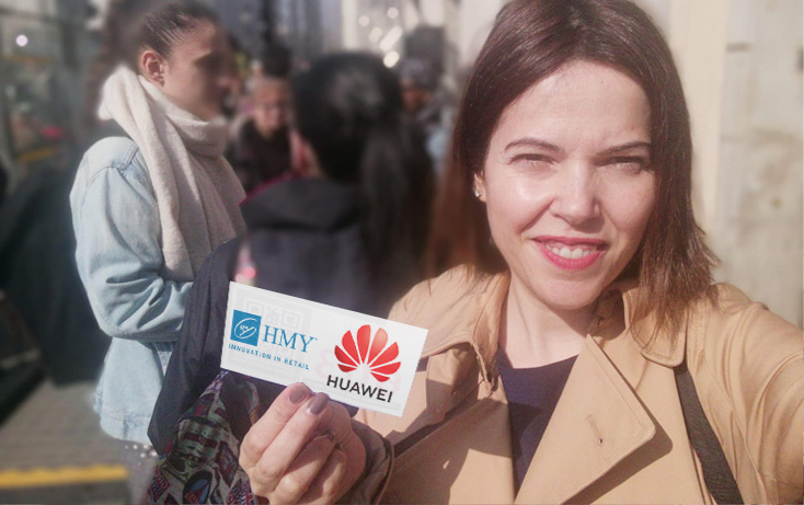 Marta Miret EN LA fLAGSHIP HUAWEI