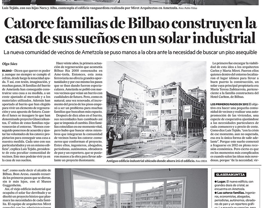 Ibon Areso inaugura el edificio “Glas Eraikuntza”. Deia. Noticias de Bizkaia..