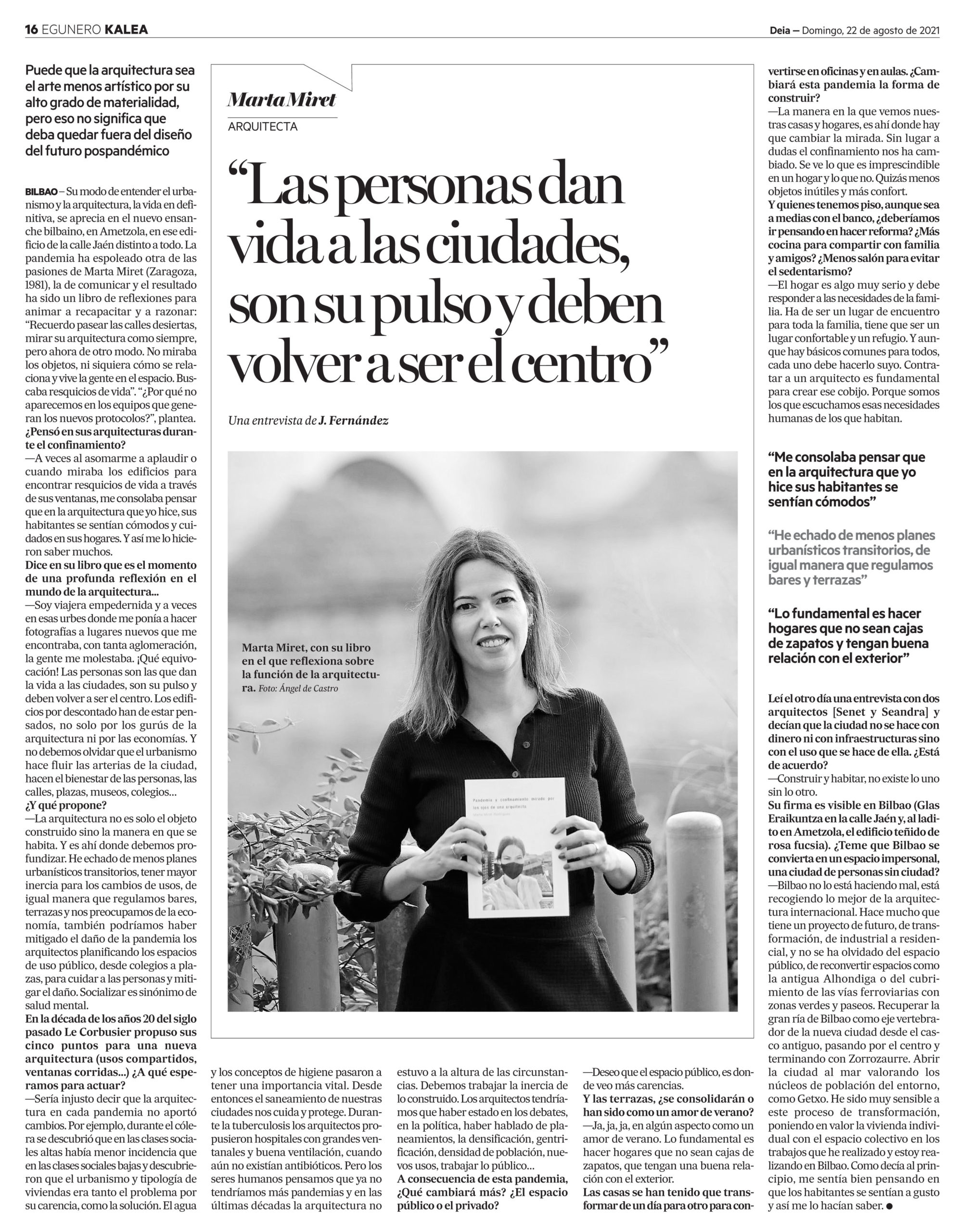 DEIA220821 : General : 16 : 16 euskadi Entrevista Marta Miret arquitecta